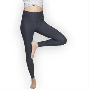 Athleta High Rise Shine Chaturanga Leggings Navy Blue Size Medium